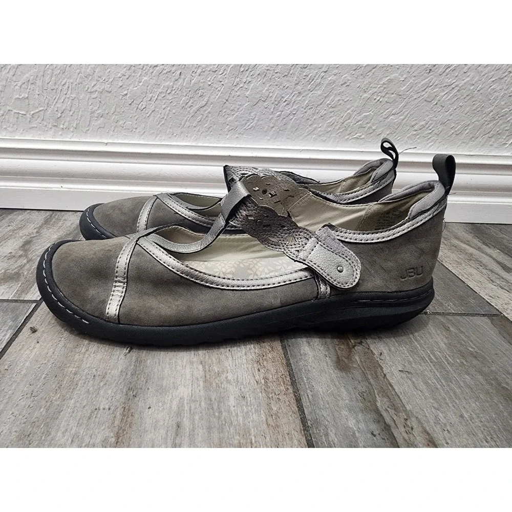 JBU by Jambu Buttercup Mary Jane Flats Womens Size 11 M Gray Comfort Shoes